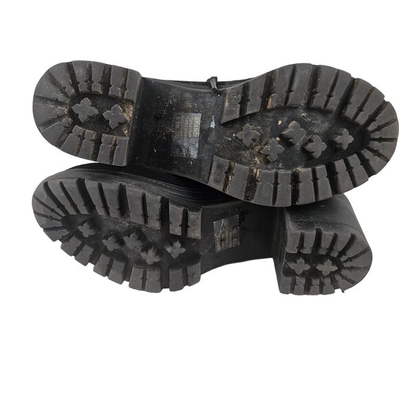 Black Jellypop Brandi Womens Suede Heeled Boots Size 6.5M Lace Up Fleece Lined - Picture 5 of 10